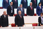 Прэзідэнт Беларусі Аляксандр Лукашэнка на адкрыцці пленарнага пасяджэння