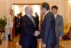 Аляксандр Лукашэнка сустрэўся са старшынёй парламента Малдовы Ігарам Корманам