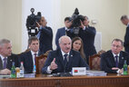 Президент Беларуси Александр Лукашенко на заседании Совета коллективной безопасности ОДКБ в широком составе