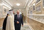 Президент Беларуси Александр Лукашенко и Наследный принц Абу-Даби шейх Мухаммед бен Заид аль-Нахайян