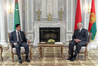 Встреча президентов Беларуси и Туркменистана Александра Лукашенко и Гурбангулы Бердымухамедова в Минске