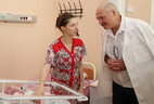 Глава государства посетил рентген-кабинет, родильное и детские отделения Миорской центральной районной больницы