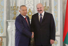 Двусторонняя встреча президентов Беларуси и Узбекистана Александра Лукашенко и Ислама Каримова