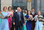 Аляксандр Лукашэнка з выпускнікамі