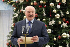 Аляксандр Лукашэнка на сустрэчы з навучэнцамі