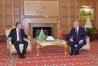 Meeting with Turkmenistan President Gurbanguly Berdimuhamedow