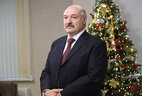 Аляксандр Лукашэнка ў час размовы з прадстаўнікамі СМІ