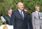 Аляксандр Лукашэнка ў час святочнай лінейкі з нагоды Дня ведаў