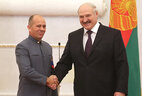 Александр Лукашенко принял верительные грамоты Чрезвычайного и Полномочного Посла Венесуэлы в Беларуси Хосе Боггиано Периччи