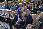 Аляксандр Лукашэнка ў час святочнага канцэрта