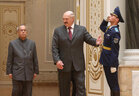 Pranab Mukherjee and Alexander Lukashenko