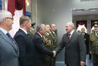 Александр Лукашенко во время мероприятия, посвященного юбилею Службы безопасности Президента