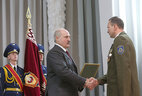 Александр Лукашенко во время мероприятия, посвященного юбилею Службы безопасности Президента