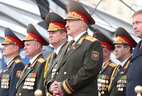 Аляксандр Лукашэнка на парадзе ў гонар Дня Незалежнасці Рэспублікі Беларусь