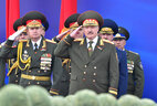 Аляксандр Лукашэнка на парадзе ў гонар Дня Незалежнасці Рэспублікі Беларусь