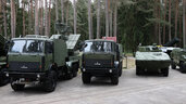 Экспозиция военной техники белорусского производства