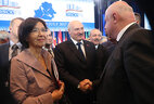 Аляксандр Лукашэнка з удзельнікамі сесіі ПА АБСЕ