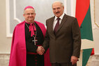 Президент Беларуси Александр Лукашенко принял верительные грамоты Апостольского Нунция в Беларуси Габора Пинтера
