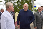 Александр Лукашенко во время посещения Копыси