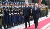 Церемония официальной встречи Президента Республики Сербия Томислава Николича во Дворце Независимости, Минск, 19 ноября 2015 г.
