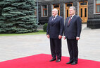 An official welcome ceremony for Belarus President Alexander Lukashenko, with the participation of the guards of honor