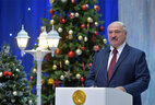 Аляксандр Лукашэнка на дабрачынным свяце