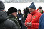 Alexander Lukashenko and legendary biathlete Alexander Tikhonov