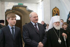 Во время посещения Свято-Духова кафедрального собора в Минске
