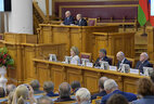 У час пленарнага пасяджэння VI Форуму рэгіёнаў Беларусі і Расіі