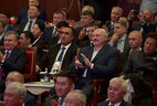 Прэзідэнт Беларусі Аляксандр Лукашэнка наведаў у Бішкеку гала-канцэрт, прымеркаваны да саміту ШАС