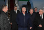 Президент Беларуси Александр Лукашенко прибыл в аэропорт города Сочи