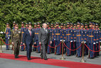 Церемония официальной встречи Главы белорусского государства Президентом Египта Абдель Фаттахом аль-Сиси