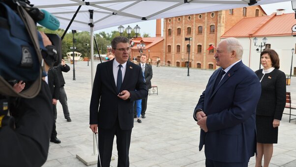 Посещение реконструированного комплекса "Лошицкий" в Минске Александр Лукашенко, Владимир Кухарев, благоустройство Минска, комплекс Лошицкий, комплекс Лошицкий в Минске