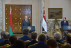 Встреча с представителями СМИ по итогам переговоров с Президентом Египта Абдель Фаттахом аль-Сиси