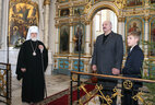 Президент Беларуси Александр Лукашенко и Митрополит Минский и Заславский Павел, Патриарший Экзарх всея Беларуси