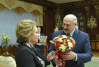 Belarus President Aleksandr Lukashenko and Chairperson of the Federation Council of the Federal Assembly of Russia Valentina Matviyenko