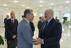 Президент Беларуси Александр Лукашенко и Председатель Коллегии Евразийской экономической комиссии (ЕЭК) Тигран Саркисян