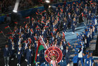 Белорусская делегация на церемонии открытия II Европейских игр