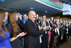Александр Лукашенко на съезде БРСМ