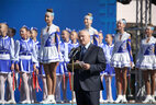 Аляксандр Лукашэнка выступае на свяце ў гонар 1000-годдзя Брэста