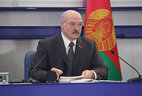 Аляксандр Лукашэнка выступае на нарадзе аб развіцці летніх відаў спорту