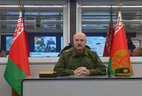 Аляксандр Лукашэнка на вучэнні "Захад-2017"