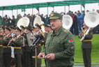 Аляксандр Лукашэнка на вучэнні "Захад-2017"
