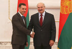 Александр Лукашенко принял верительные грамоты Чрезвычайного и Полномочного Посла Румынии в Беларуси Виорела Мошану