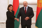 Александр Лукашенко принял верительные грамоты Чрезвычайного и Полномочного Посла Турции в Беларуси Кезбан Нилваны Дарамы