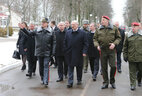 Президент Беларуси Александр Лукашенко посетил войсковую часть 3214 внутренних войск МВД