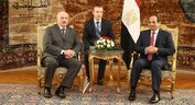 Официальные переговоры Президента Беларуси Александра Лукашенко и Президента Египта Абдель Фаттаха аль-Сиси в узком составе, 15 января 2017 г.