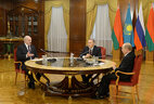 Александр Лукашенко встретился с президентами России и Казахстана Владимиром Путиным и Нурсултаном Назарбаевым