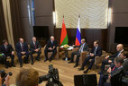 Переговоры с Президентом России Владимиром Путиным с участием руководства правительств двух стран