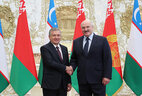 Президент Беларуси Александр Лукашенко и Президент Узбекистана Шавкат Мирзиёев